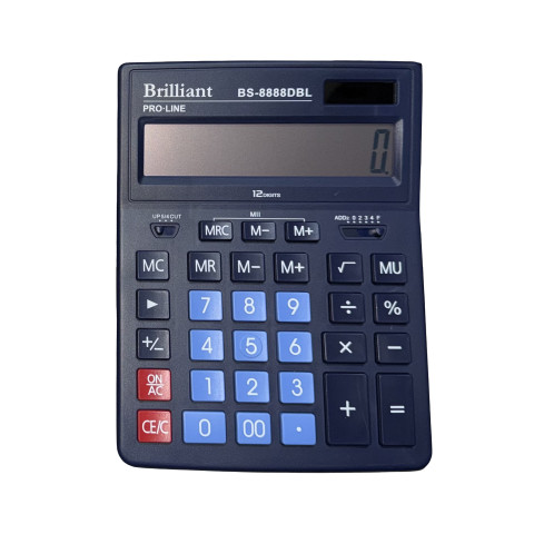Калькулятор Brilliant BS-8888RD синій шт.