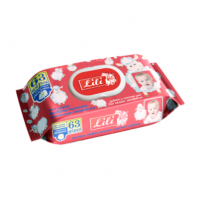 Влажная салфетка 63шт. Детская Lili с клапаном уп. 1/63