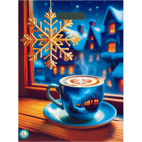 Пакет прорізний 30х40 Блакитна чашка НР уп. 1/25