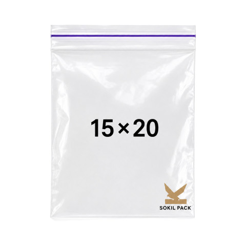 Пакеты NEW 15х20 с замком Zip-Lock фиолетовая полоса шт. 1/100