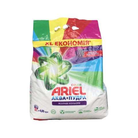 Стиральный порошок для машинной стирки ARIEL 4,05кг. Аква-Пудра Color шт.