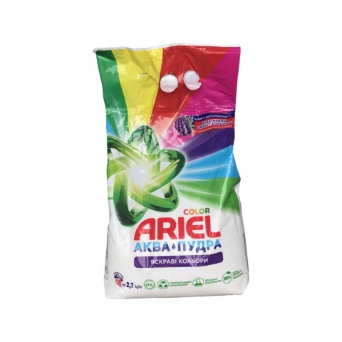 Пральний порошок для машинного прання ARIEL 2,7кг. Аква-Пудра Color шт. Пральний порошок для машинного прання ARIEL 2,7кг. Аква-Пудра Color шт.