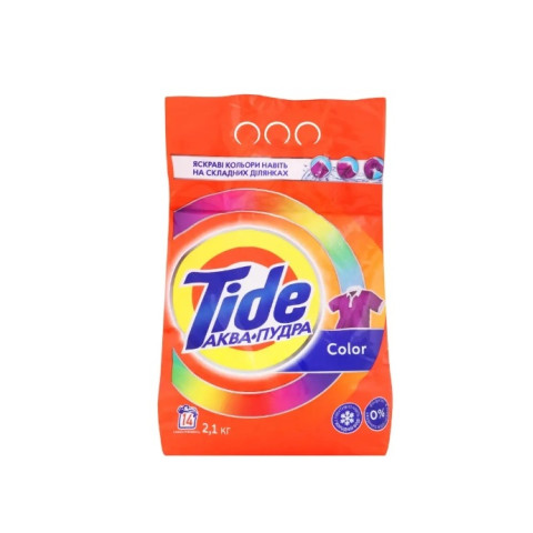 Пральний порошок для машинного прання TIDE 2,1кгАква-Пудра Color шт.