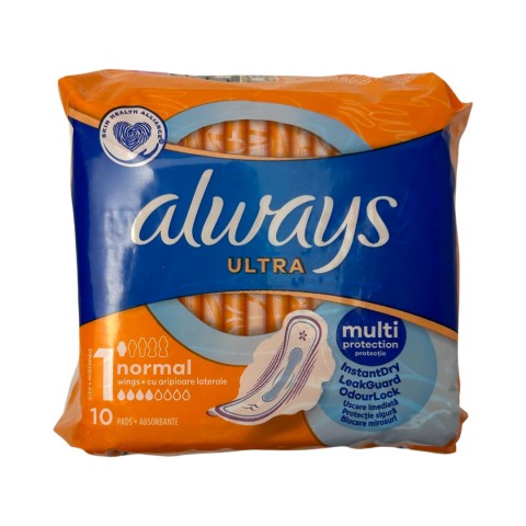 Прокладки ALWAYS 10 №1 4кап Ultra ароматизированные Normal Single шт. 1/10