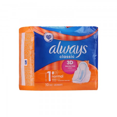 Прокладка ALWAYS 10 №1 4кап Classic Normal Single шт. 1/10 Прокладка ALWAYS 10 №1 4кап Classic Normal Single шт. 1/10