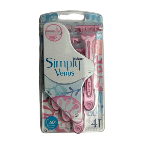 Бритвы одноразовые GILLETTE SIMPLY VENUS 3 4 шт.
