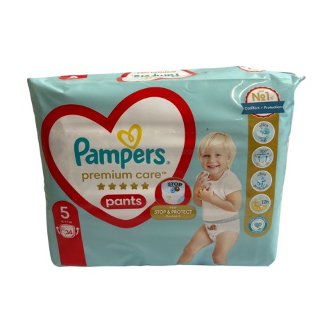 Підгузки-трусики дитячі PAMPERS Premium Care Pants Junior 12-17 кг уп. 1/34