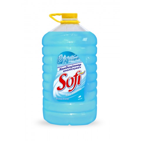 Кондиционер для тканей Sofi 3л пет бутылка winter fresh (голубой) шт. Кондиционер для тканей Sofi 3л пет бутылка winter fresh (голубой) шт.