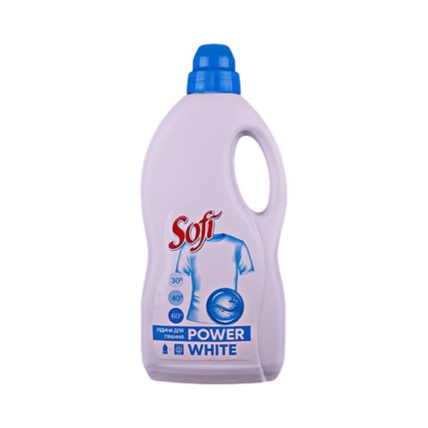 Рідина для прання Sofi 1л ПЕ кан. power white шт. Рідина для прання Sofi 1л ПЕ кан. power white шт.