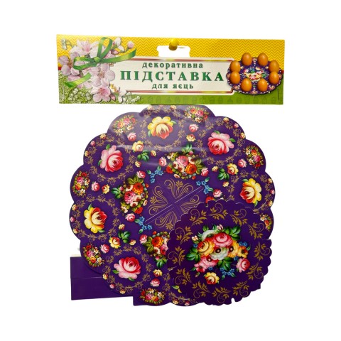 Декоративная подставка для яиц 8 Жостово 8 яиц тарелка