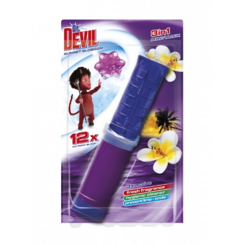 Туалетний точковий блок DEVIL Квітковий захід уп. 1/12 Туалетний точковий блок DEVIL Квітковий захід уп. 1/12