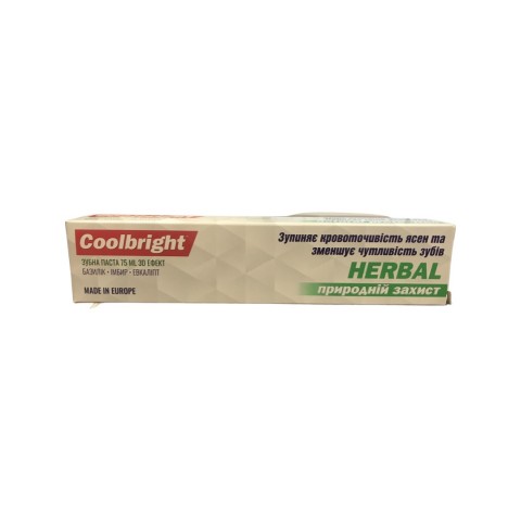Зубна паста Coolbright 105 Herbal 105г шт. Зубна паста Coolbright 105 Herbal 105г шт.