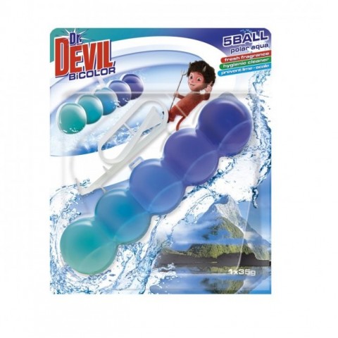 Туалетные шарики DEVIL Полярная вода 1*35 гр. Туалетные шарики DEVIL Полярная вода 1*35 гр.