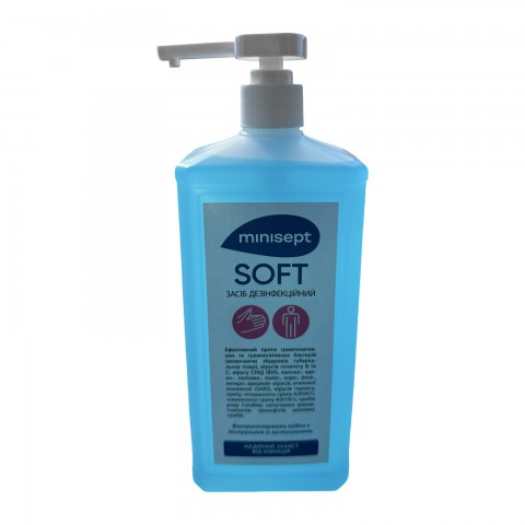 Антисептик для рук minisept SOFT дозатор 1000 мл.
