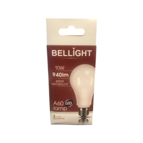 LED Лампа А60 Е27 4000К 10Вт