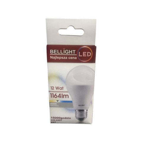 LED Лампа А60 Е27 4000К 12Вт LED Лампа А60 Е27 4000К 12Вт