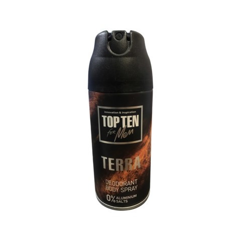Аэрозольный дезодорант для мужчин Top Ten 150мл. Terra шт Аэрозольный дезодорант для мужчин Top Ten 150мл. Terra шт