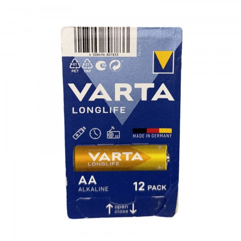 Батарейки алкалінові VARTA LONGLIFE АА R6 пальчик уп. 1/12 Батарейки алкалінові VARTA LONGLIFE АА R6 пальчик уп. 1/12