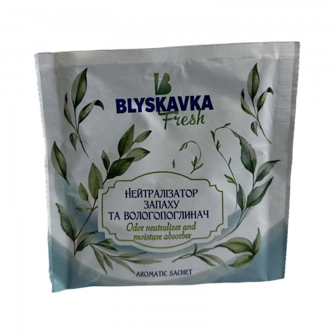 Нейтрализатор запаха и поглотитель влаги Blyskavka 45г. Нейтрализатор запаха и поглотитель влаги Blyskavka 45г.