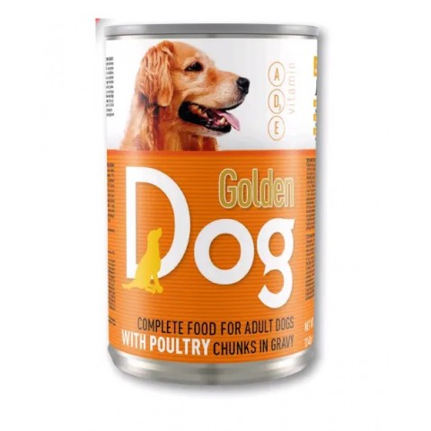 Консерви для собак Golden Dog з куркою 415г. Консерви для собак Golden Dog з куркою 415г.