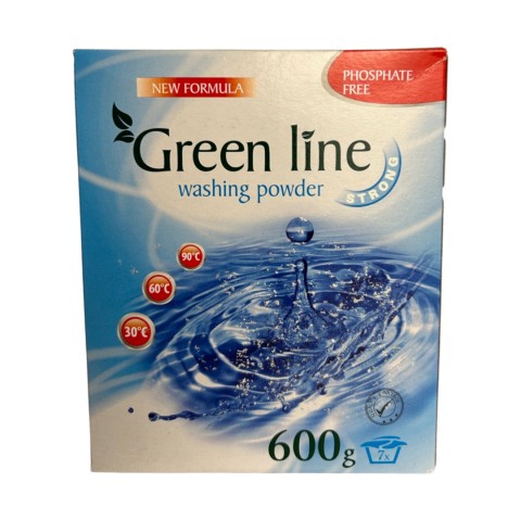 Пральний порошок універсальний GREEN LINE STRONG 600гр. шт. Пральний порошок універсальний GREEN LINE STRONG 600гр. шт.