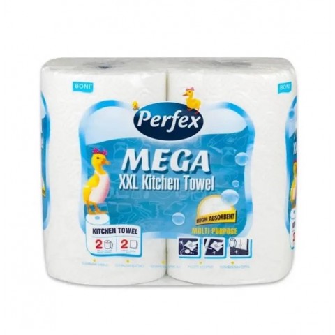 Полотенца бумажные кухонные 2-х слойные PERFEX MEGA XXL уп 1/2