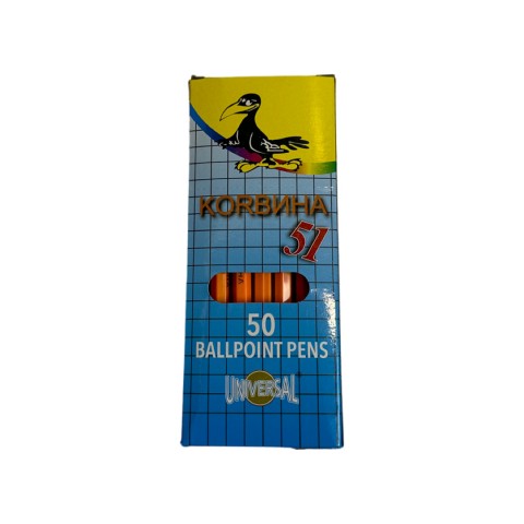 Ручка Корвіна синя уп. 1/50 Ручка Корвіна синя уп. 1/50