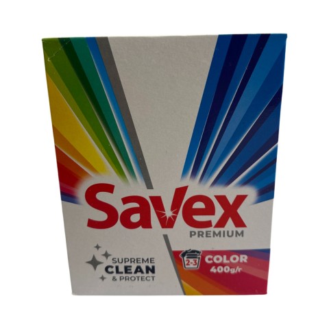 Стиральный порошок для машинной стирки Savex 400гр. Color Premium 2в1 (розовый) шт.
