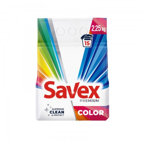 Пральний порошок для машинного прання Savex 2,250кг. Color&Care (рожевий) шт.