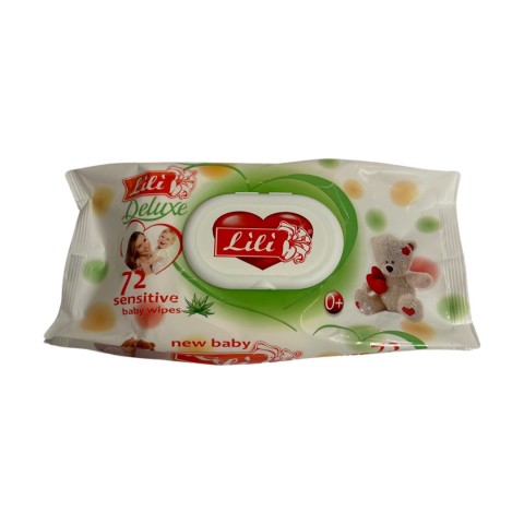 DELUXE Волога серветка 72шт. Lili з клапаном з екстрактом алое вера шт. DELUXE Волога серветка 72шт. Lili з клапаном з екстрактом алое вера шт.