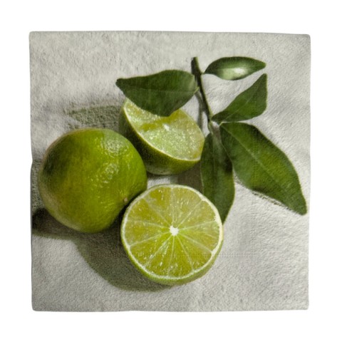 Салфетка 33х33 3-х шаровая Green Lime 21619 уп. 1/20