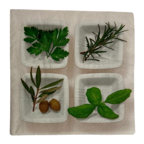 Салфетка 33х33 3-х шаровая Culinary herbs 200355 уп. 1/20 Салфетка 33х33 3-х шаровая Culinary herbs 200355 уп. 1/20