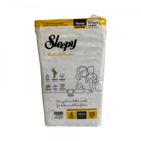 Підгузки дитячі SLEEPY Extra Maxi-4 7-14кг уп. 1/52 Підгузки дитячі SLEEPY Extra Maxi-4 7-14кг уп. 1/52
