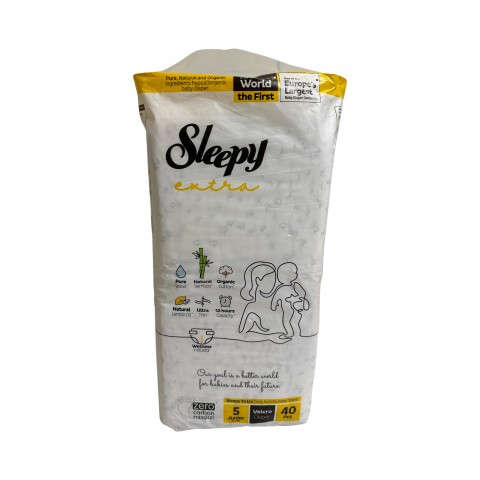 Підгузки дитячі SLEEPY Extra Junior-5 11-18кг уп. 1/40 Підгузки дитячі SLEEPY Extra Junior-5 11-18кг уп. 1/40