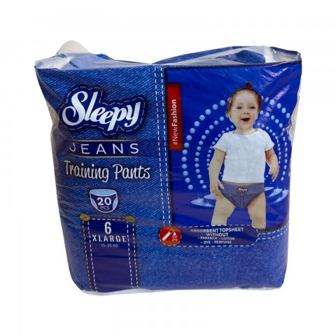 Підгузники-трусики дитячі SLEEPY Jeans XLarge-6 15-25кг шт. 1/20