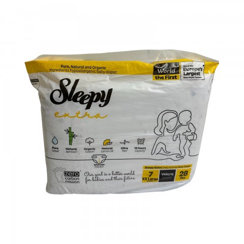 Подгузники детские SLEEPY Natural XXLarger-7 20-30кг уп. 1/16