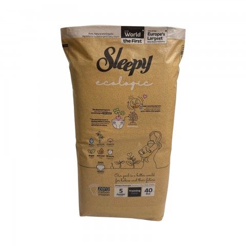 Підгузники-трусики дитячі SLEEPY Ecologic Junior-5 11-20кг шт. 1/40 Підгузники-трусики дитячі SLEEPY Ecologic Junior-5 11-20кг шт. 1/40