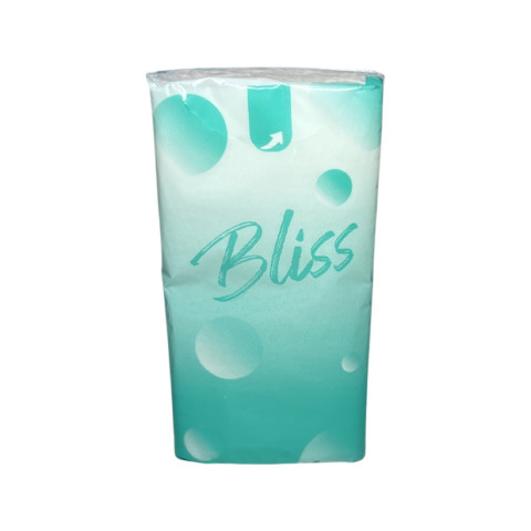 Носові хустинки 2 шарові BLISS бірюзові без запаху уп. 1/10