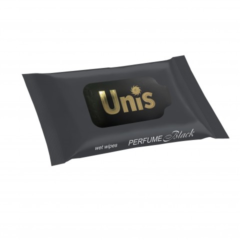 Влажная салфетка 15 шт. UNIS Perfume Black шт. 1/15 Влажная салфетка 15 шт. UNIS Perfume Black шт. 1/15