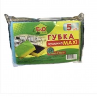 Губка для посуды Maxi EkOplus уп. 1/5 Губка для посуды Maxi EkOplus уп. 1/5