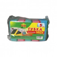 Губка для посуды Миди EkOplus уп. 1/5