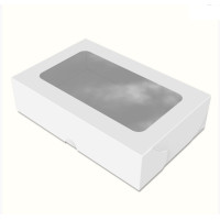 Коробка 200х130х50 для суші (сушібокс) максі Біла уп. 1/50 Коробка 200х130х50 для суші (сушібокс) максі Біла уп. 1/50