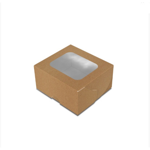 Коробка 100х90х50 для суші (сушібокс) міні Крафт уп. 1/50