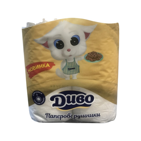 Рушник паперові кухонні Диво з ароматом свіжого печива уп. 1/2