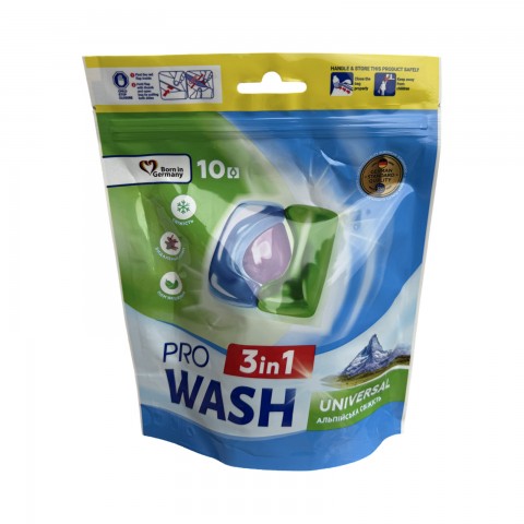Капсулы для стирки ProWash 10шт Альпийская свежесть уп. 1/10 Капсулы для стирки ProWash 10шт Альпийская свежесть уп. 1/10