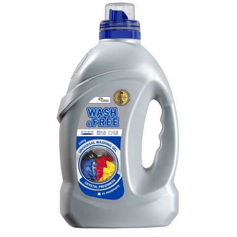 Гель для стирки Wash&Free универсальный 2 л. Гель для стирки Wash&Free универсальный 2 л.
