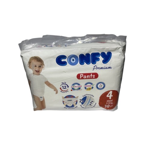 Подгузники-трусики детские CONFY 30 шт 4 размер 9-14кг Maxi ECO шт. 1/30